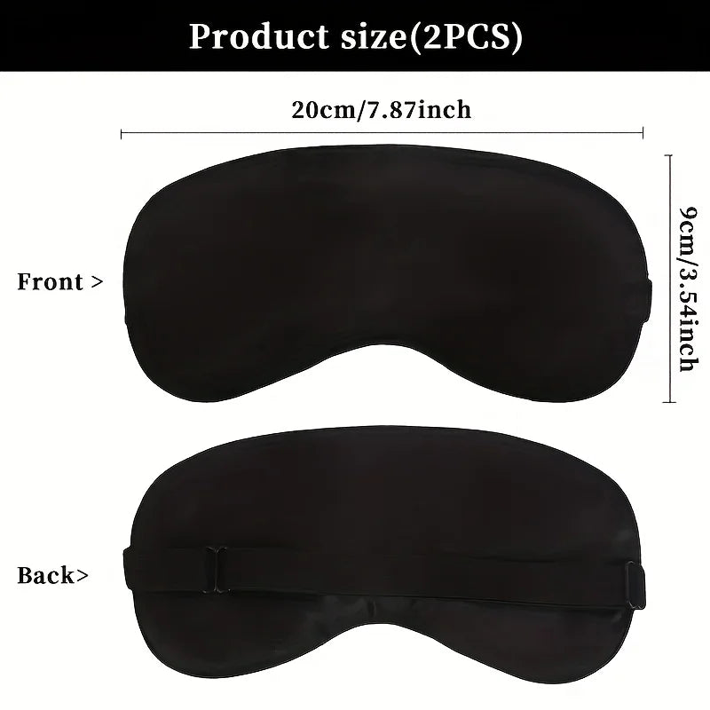 5 soft eye masks, lightweight and comfortable, light blocking and breathable, adjustable sleep goggles for travel relaxation