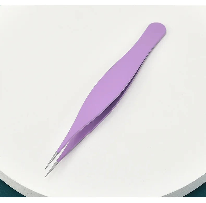 New Super Pointed Acne Clip Acne Needle Grafting Eyelash Clip Blackhead Clip Fake Eyelash Tweezers Feauty Tool  Lash Tweezers