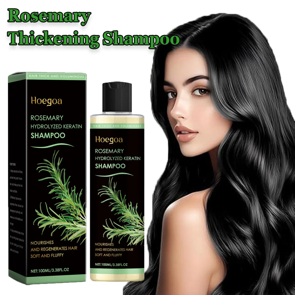 Rosemary Natural Shampoo Thickening & Strengthening Deep Nourishing Scalp Care Moisturizing Shampoo for Dry Damaged Hair Hair Home Use