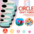 Circle Paper Hole Puncher Cutter Tool Set  2 1 inch 50mm 38mm 35mm 28mm 25mm 18mm 16mm 9mm for Paper Crafts Cardmaking Scrapbook