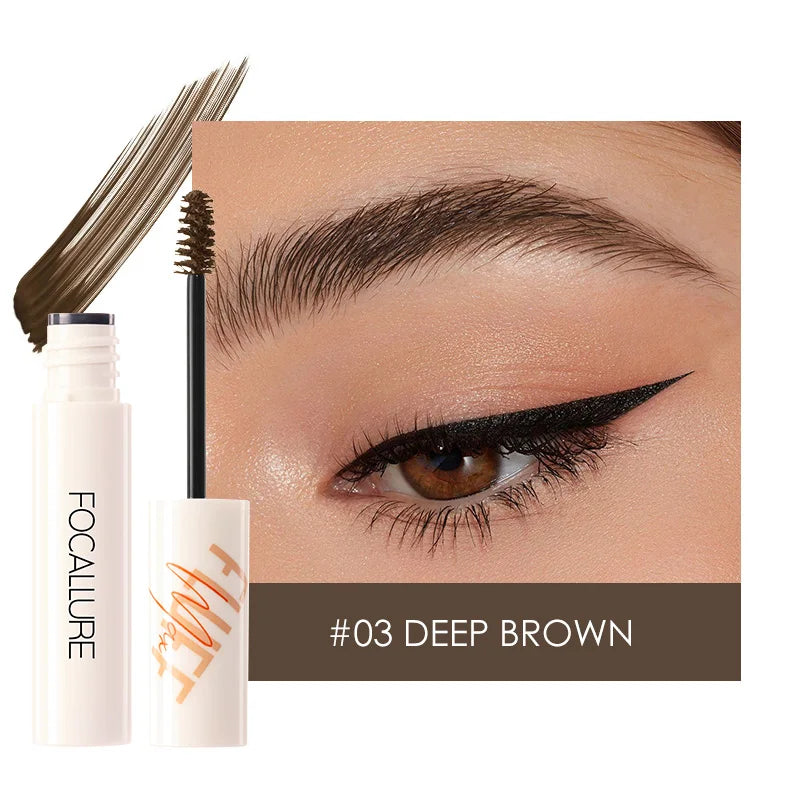 FOCALLURE Natural Brow Gel Long Hold Waterproof Eyebrow Cream Hair Like Finish Wild Eyebrows Styling Gel Beauty Eyes Makeup