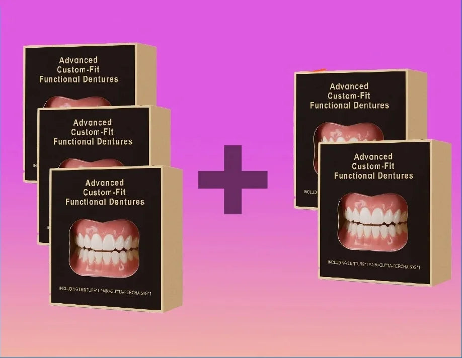 False Teeth Silicone Kit Orthodontic Fake Tooth Soft Comfortable Dentures Oral Hygiene Care Upper Lower Veneers Denture Set