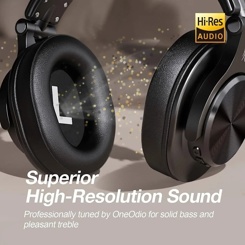 Oneodio Fusion A70 Bluetooth Headphones Hi-Res Audio Over Ear Wireless Headset 72H Professional Studio Monitor DJ HiFi Earphones