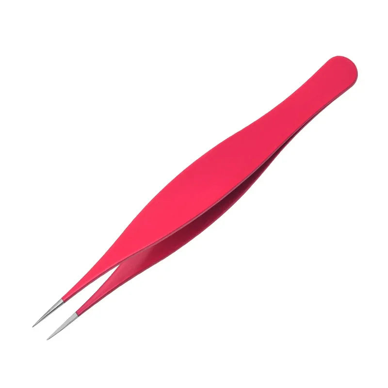 New Super Pointed Acne Clip Acne Needle Grafting Eyelash Clip Blackhead Clip Fake Eyelash Tweezers Feauty Tool  Lash Tweezers