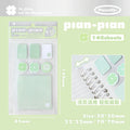 MINKYS Four Leaf Clover Binder Index Sticky Paper Planner Index Sticker List Handheld Memo Pad School Stationery Supplies