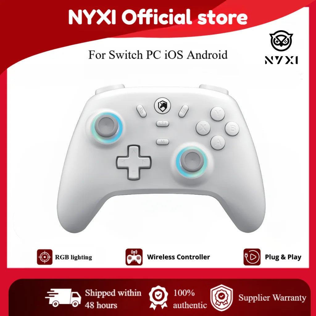 ECHTPower PC Game Controller with Hall Effect Joysticks (Zero Drift), Durable Hair Triggers & Adjustable Vibration – Wired Gamin