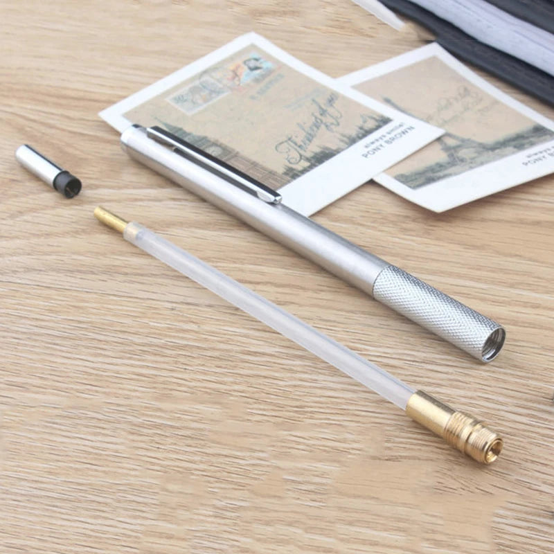 Mechanical Pencil Set Full Metal – Professional Art Drawing Automatic Pencil with Leads, Smooth Writing Sketching Tool for Office School Students