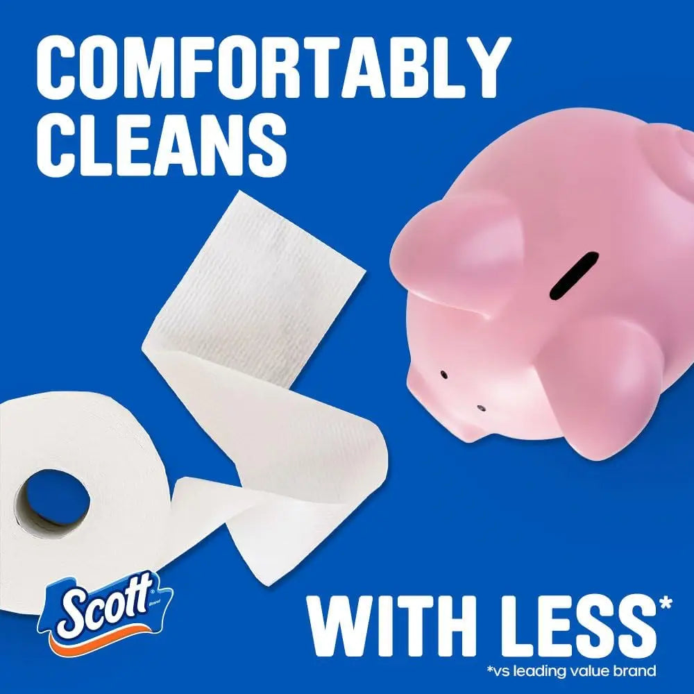 ComfortPlus 1-Ply Bath Toilet Paper, 12 Triple Rolls Equal to 36 Regular Rolls, 231 Sheets per Roll, Rapidly Dissolving Septic-Safe Tissue, Durable Disposable Bathroom Toilet Tissue for Household, RV and Septic Plumbing Syste