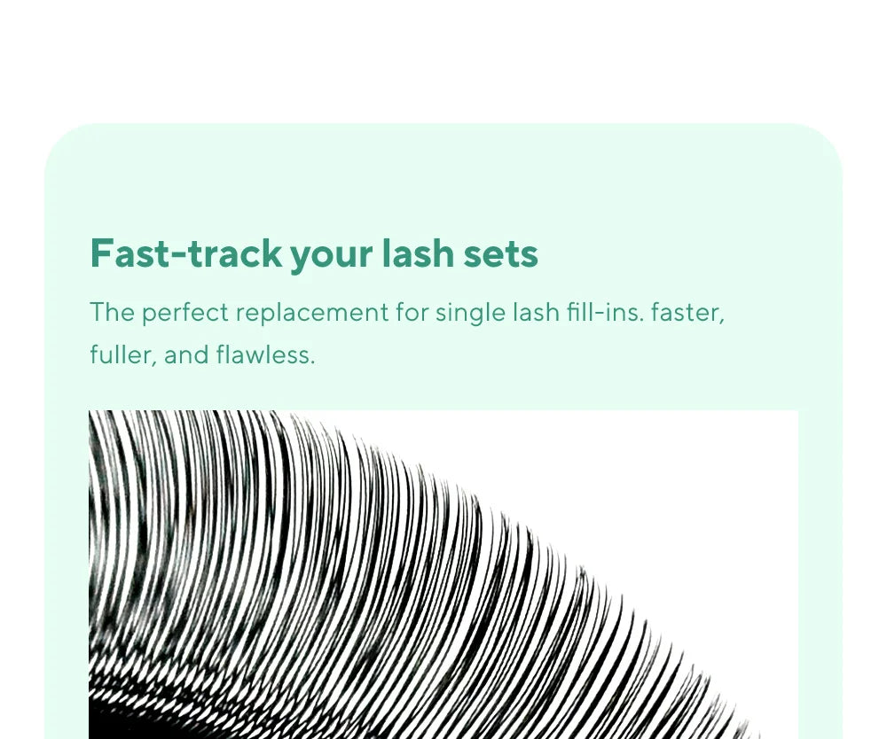 DIYDAY U-shaped 6D Eyelash Extension U-6D W Shape Bloom Dense Faux Lashes U-3D U-4D U-5D Natural Wispy False Mink Eyelashes