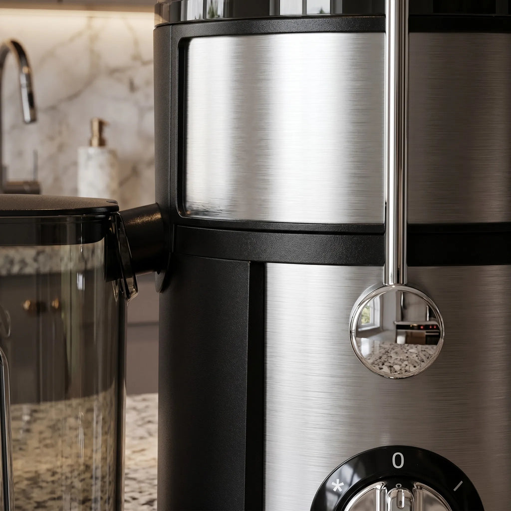 Juicer, 800 Watt Centrifugal Juicer with Wide Mouth 3" Fruit & Vegetable Feed Chute, Easy to Clean, Stainless Steel (Silver)
