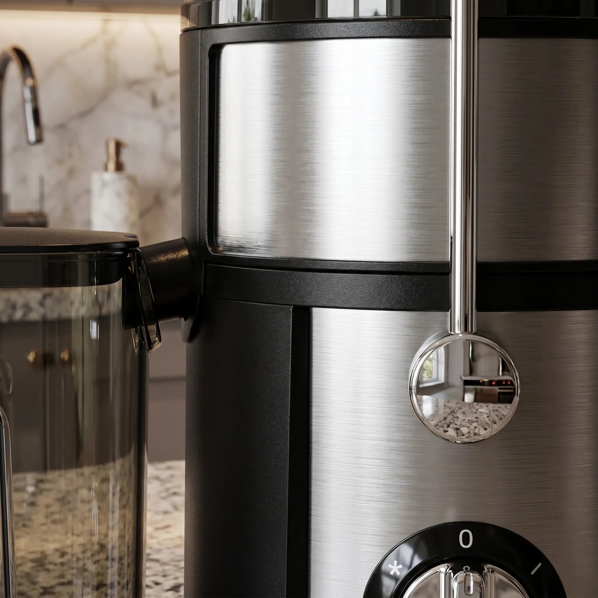 Juicer, 800 Watt Centrifugal Juicer with Wide Mouth 3" Fruit & Vegetable Feed Chute, Easy to Clean, Stainless Steel (Silver)