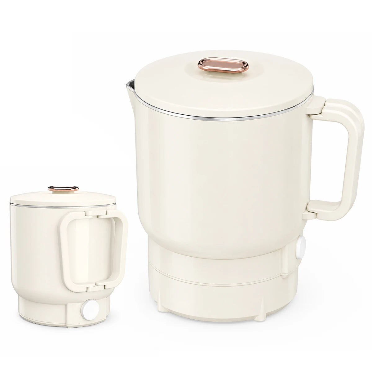 500W Electric Kettle with Stainless Steel Inner Lid, Suitable for Kitchen, Restaurant and Living Room, Used for Brewing Coffee, Milk and Boiling Water, Travel Folding Kettle