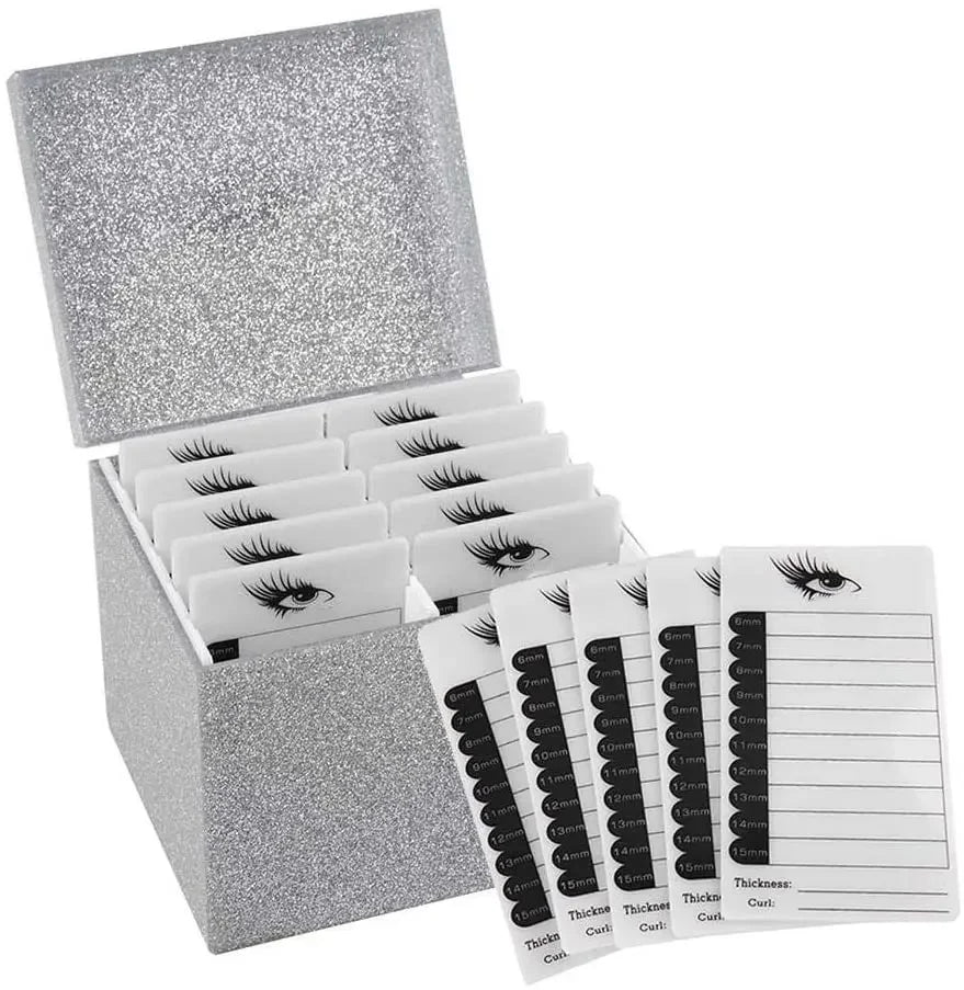 False Eyelash Storage Box 5 Layers Acrylic Pallet Lash Holder Pallet Individual Eyelash Extension Glue Display Stand Makeup 2029