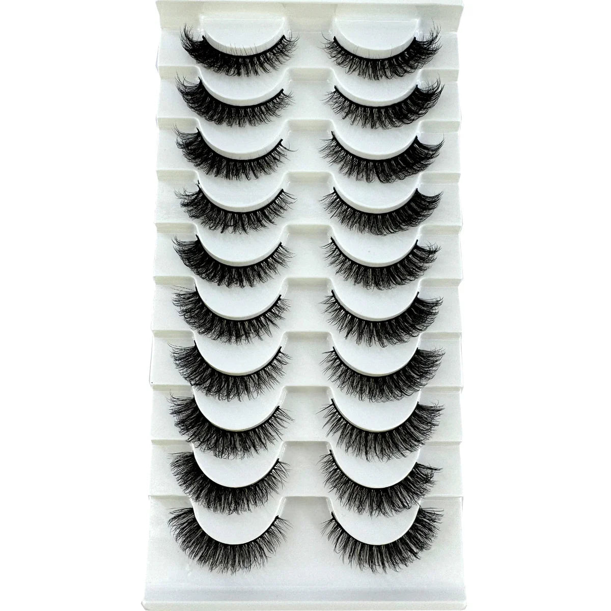 New Cat Eye Artificial Mink Eyelash 3D Curling Natural and Realistic Messy Tail Eye Extended Soft Eyelash