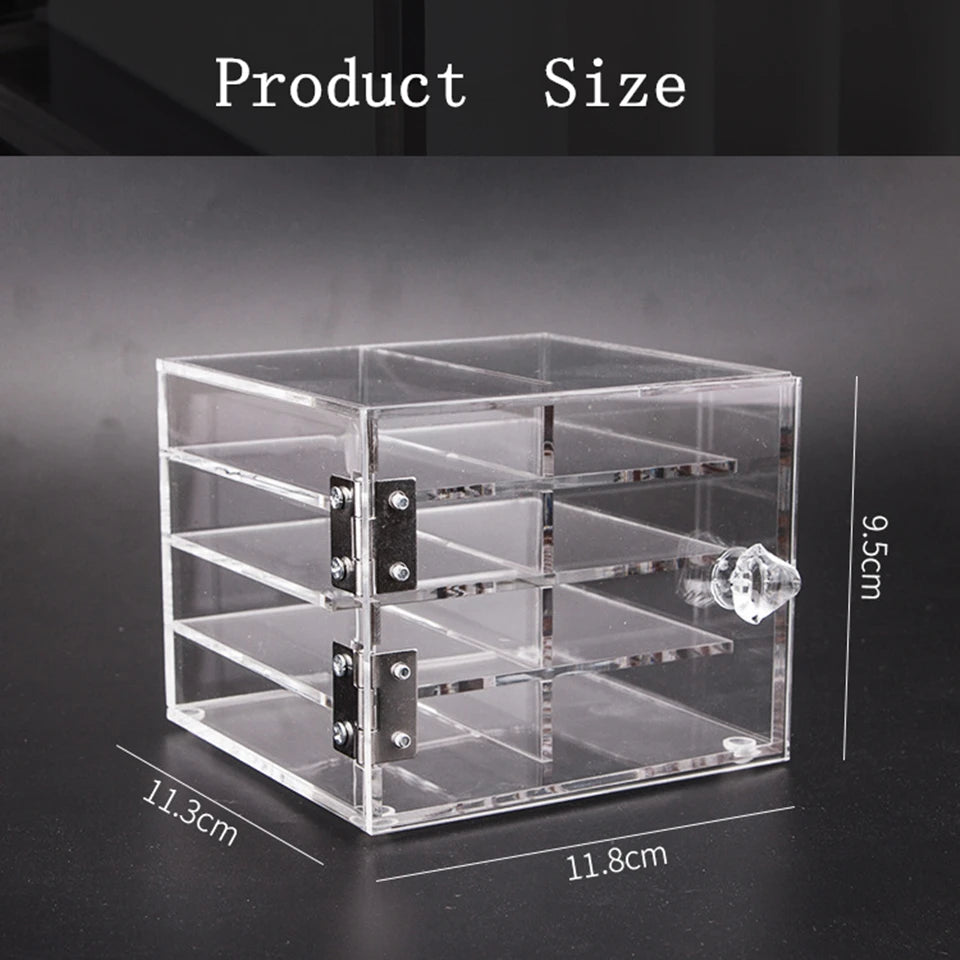 False Eyelash Storage Box 5 Layers Acrylic Pallet Lash Holder Pallet Individual Eyelash Extension Glue Display Stand Makeup 2029