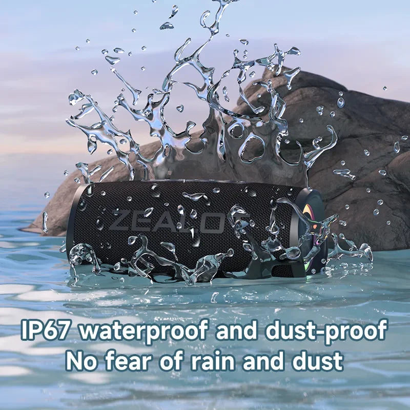 ZEALOT-S56 Bluetooth Speaker 40W Output Power Bluetooth Speaker with Excellent Bass Performace IPX6 Waterproof Camping Outdoor