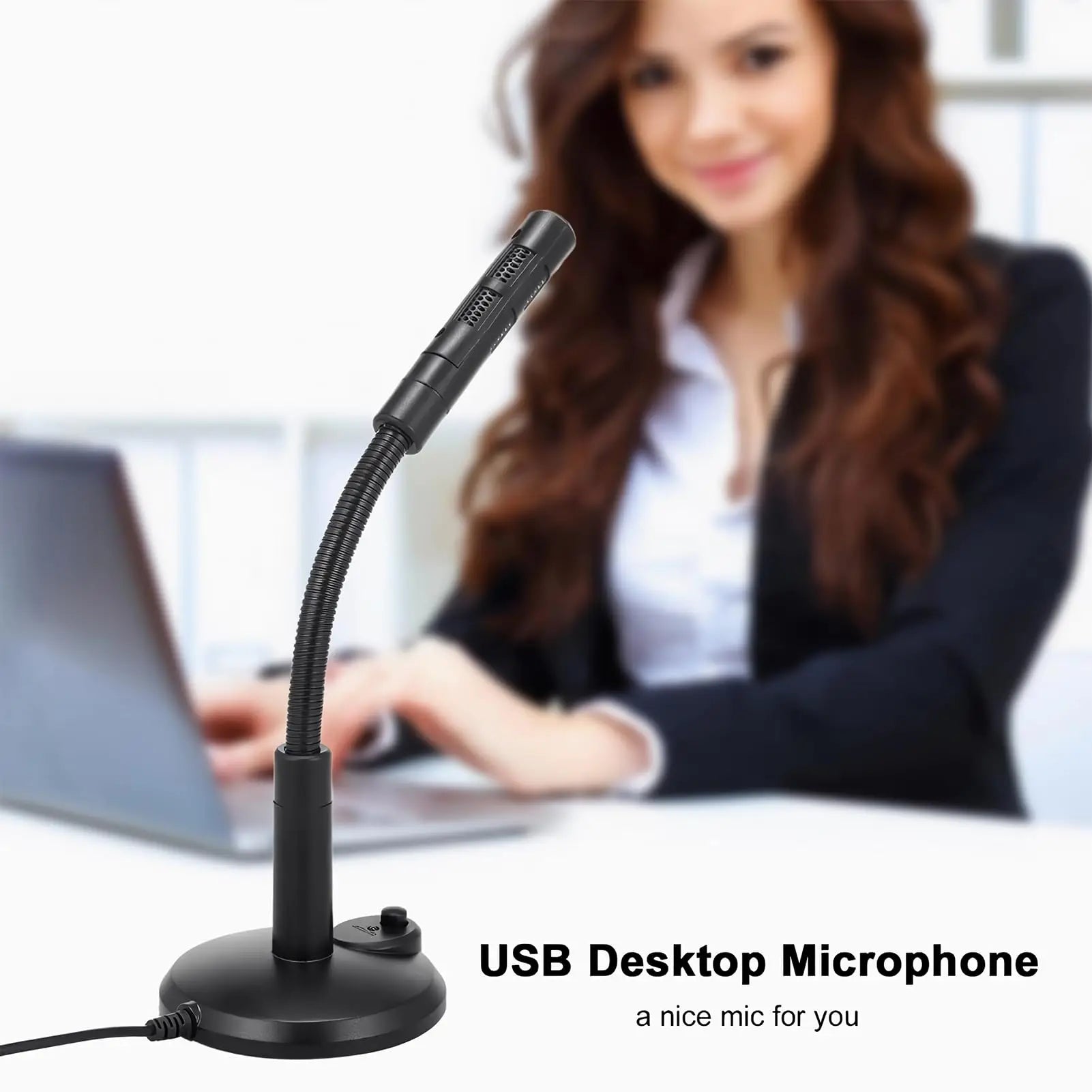 USB Desktop Microphone 3.5mm Omnidirectional PC Laptop Computer Mic for Computer Gaming Recording Chatting Singing Meeting microphone professionnel mocro karaoke sans fil bluetooth microphone for phone karaoke