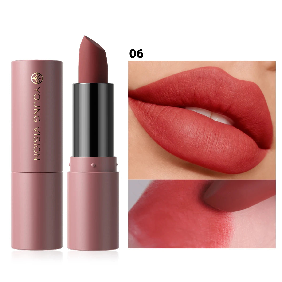 matte lipstick full and rich colors natural moisture comfortable fine and smooth texture long-lasting and easy to apply