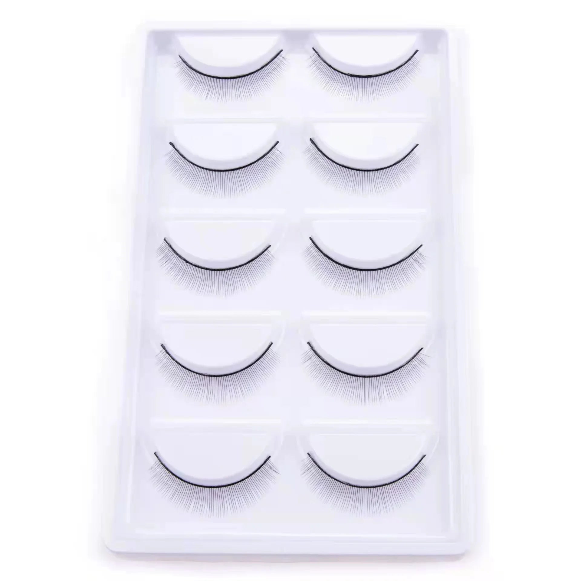 New 5Pairs Handmade 3d Mink Lashes Short False Eyelashes Cross Messy Dense Natural Eye Lashes Stage Makeup False Eyelashes E08